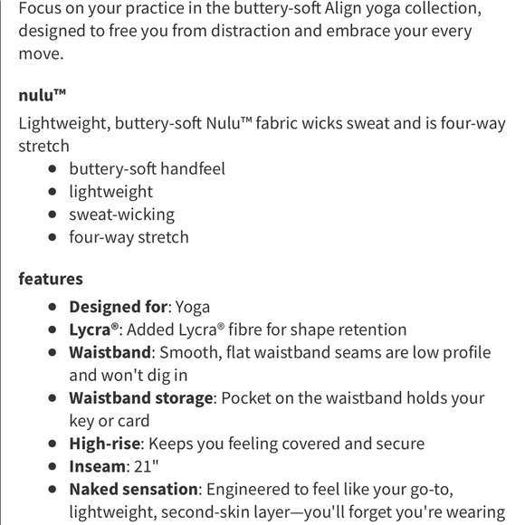 Pink Taupe Hi-Rise Align Lululemon 21” Pant Size 6 - Picture 16 of 16